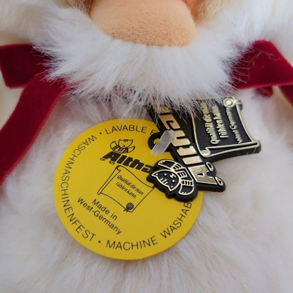 Vintage Althans Teddy Bear  West Germany Tags 18" Soft Plush Limited Edition - Picture 6 of 14